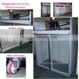 Upright Ice Merchandiser With 2-glass Door Bagged Ice Storage Bin Temp -12degree C thumbnail-2