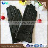 2016 New Design Ladies Goatskin C Grade Leather Gloves for Touch Screen thumbnail-1