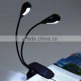 8 LEDs 4.5V 1.2W Rechargeable Flexible LED Lamp Eye Care Clip Light for Music Stand Book Reading thumbnail-2