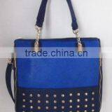 New Design Blue Tote Bag Tote Bags With Rivets thumbnail-1