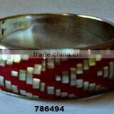 Indian Brass Metal & Plasticl Fashion Bracelet Bangle Weaved thumbnail-1
