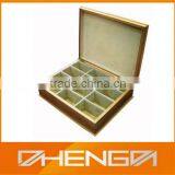 Custom Fancy Magnetic Tea Box in Wood thumbnail-1