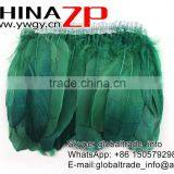 NO.1 Supplier CHINAZP Wholesale Selected Prime Quality Dyed Kelly Green Goose Satinettes Feathers Plumage Trim Fringe thumbnail-5