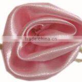 Satin Ribbon Red Ribbon Rose Flowers for Headbands Satin Ribbon Handmade Flowers Make Satin Ribbon Flowers thumbnail-6