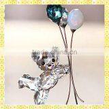 New Arrival Cut Crystal Bear Play Ball For Wedding Decoration