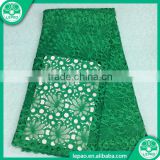 Hot selling African guipure tulle lace fabric,African cupion lace fabric African cord lace for party dress