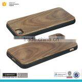 PC TPU walnut wooden mobile phone case for iphone 7 7plus