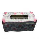 Size:230*150*60mm With Hold Beatiful Shape for Package Tissue Tin Box