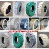 China Solid Non Marking Pneumatic Forklift Tires White