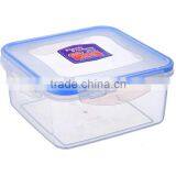 Clear Square Plastic Microwave Food Storage Container With Lock Lid thumbnail-3
