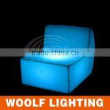 Plastic Color Corner and Straight LED Light Sofa Set thumbnail-4