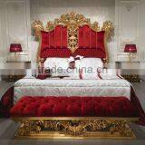 European Italy Style Bright Color Royal Wedding Bedroom Furniture Set, Luxury Designed Marvelous Palace Bedroom Set thumbnail-2