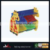 Adorable Cartoon Shape MDF Board Toy Storage Units With Bins thumbnail-1