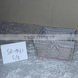 FSC Wholesale 100% Handmade Nature Bakery Wicker Bread Basket thumbnail-6