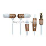 Cherry Wood-ear Remote Control Headphones Wire (white),Cherry Wood Earphone thumbnail-1