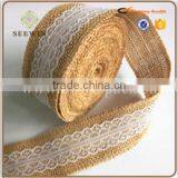 High Quality Jute Ribbon With Lace for Decoration thumbnail-2