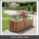 Arlau 3 Piece Wooden Flower Pots Planters thumbnail-1