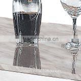 Foshan Cohen Thick Marble Top Tea Center Table With High Gloss Stainless Steel Frame thumbnail-2