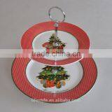 Christmas Ceramic Plates With Steel Layer,Porcelian Plates With Decal thumbnail-4