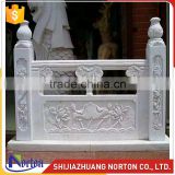Costomized white marble granite fence for decoration NTMF-MB001LI