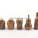 Wood Pepper Mill and Salt Shaker Set, Pepper Grinder, Bamboo Pepper Mill Grinder
