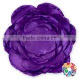 Colorful Satin Poppy Layered Flower Fabric Handmade Flowers For Baby Girl Hair Accessories thumbnail-6