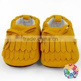 Baby Boys And Girls Tassel Bow Soft Suede Moccasin Handmade Girls Shoe thumbnail-1
