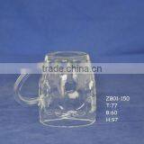 Shanghai Promotional Gift Tableware Advanced Glass Coffee Mug