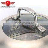 2016 New Design High Quality Stainless Steel Steamer Cooking Pot With Hollow Handles and Metal Lid thumbnail-4