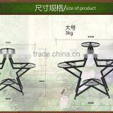 2016 Composability Star Shape Wrought Iron Flower Pot Stand thumbnail-6