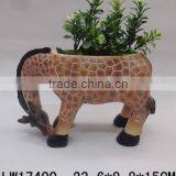 Creative Design Flowerpot Horse Animal Contemporary Garden Home Decor Hallway Decoration thumbnail-1