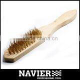 Wooden Handle Wire Brush thumbnail-1