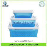 Promotional Retangular Storage Plastic Box With Lid With Lock