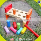 Wholesale Educational Wooden Colorful Knocking Toy, Intelligence Knocking Toy,wooden Pounding Bench Toddler Toy W11G018 thumbnail-4