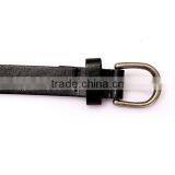 Wholesale Double Layer Pyraid Rivets Decorated D Buckle Sex Girl Thin PU Waist Belt thumbnail-6