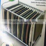 Rolling Pants Hanger/ Rolling Pant Trouser Trolley Hanger/metal Pants Hanger thumbnail-1