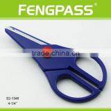 S2-1346 4-1/4" 2CR13 Stainless Steel PP Plastic Handle Paper Cutting Stationery Scissors / Zig Zag Scissors thumbnail-1