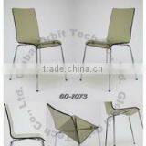Modern Home Furniture Acrylic Dining Chair, Simple Plastic Design Coffee Chair thumbnail-2