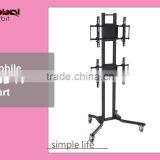 Video Wall Mount Rolling Portable LED TV Mounting Bracket Stand thumbnail-1