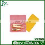 4pcs Mini Neon Color Manicure Set Pink/yellow thumbnail-1