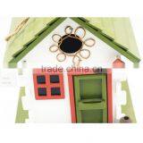 Green and Red Garden Decoration Bird Cage Antique Wooden Bird Cage thumbnail-4