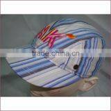 Women Hat and Cap With Straight Line Printing on Fabric thumbnail-1
