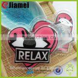 OEM Soft Pvc Electronic Button Battery LED Flashing Badge Label