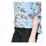 China Fashion Factory Manufacturer Summer Prints Images of Ladies Casual Tops thumbnail-6