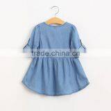 2016 Autumn Baby Denim Dress for Sweet Girls thumbnail-4