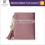 High Quality Leisure Ladies Slim Multiple Card Holder Wallet Best Selling Fashion Women Mini Genuine Split Cow Leather Wallets thumbnail-4