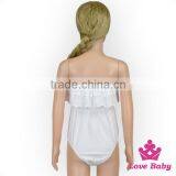 Plain Solid White Color Baby Girl Rompers Toddlers Wrapped Chest Romper Clothes Sleeveless Baby Rompers Cotton Material Patterns thumbnail-6