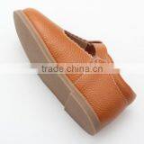 Skidproof Genuine Leather Hard Sole Wholesale Toddler Shoes thumbnail-3