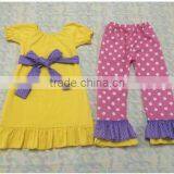 Baby Girls Clothes Set Children's Clothes Set Baby Body Suit Polka Dots Pants Set thumbnail-1
