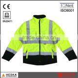 High Visibility Welding Jacket Men's Yellow Security Jacket With EN20471 thumbnail-1